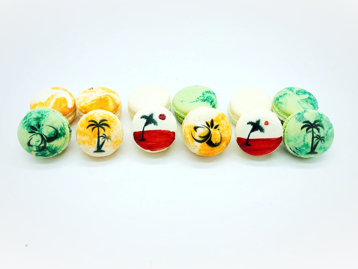 Vacation Macaron Set | 12 Pack | 'n Free Shipping | a great gift for any occasion - Macaron Centrale