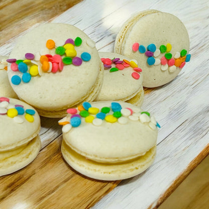 Vegan Confetti French Macarons – Naturally Colored, Customizable Flavors & Individually Wrapped - Macaron CentraleTop Seller's Flavors6 Pack