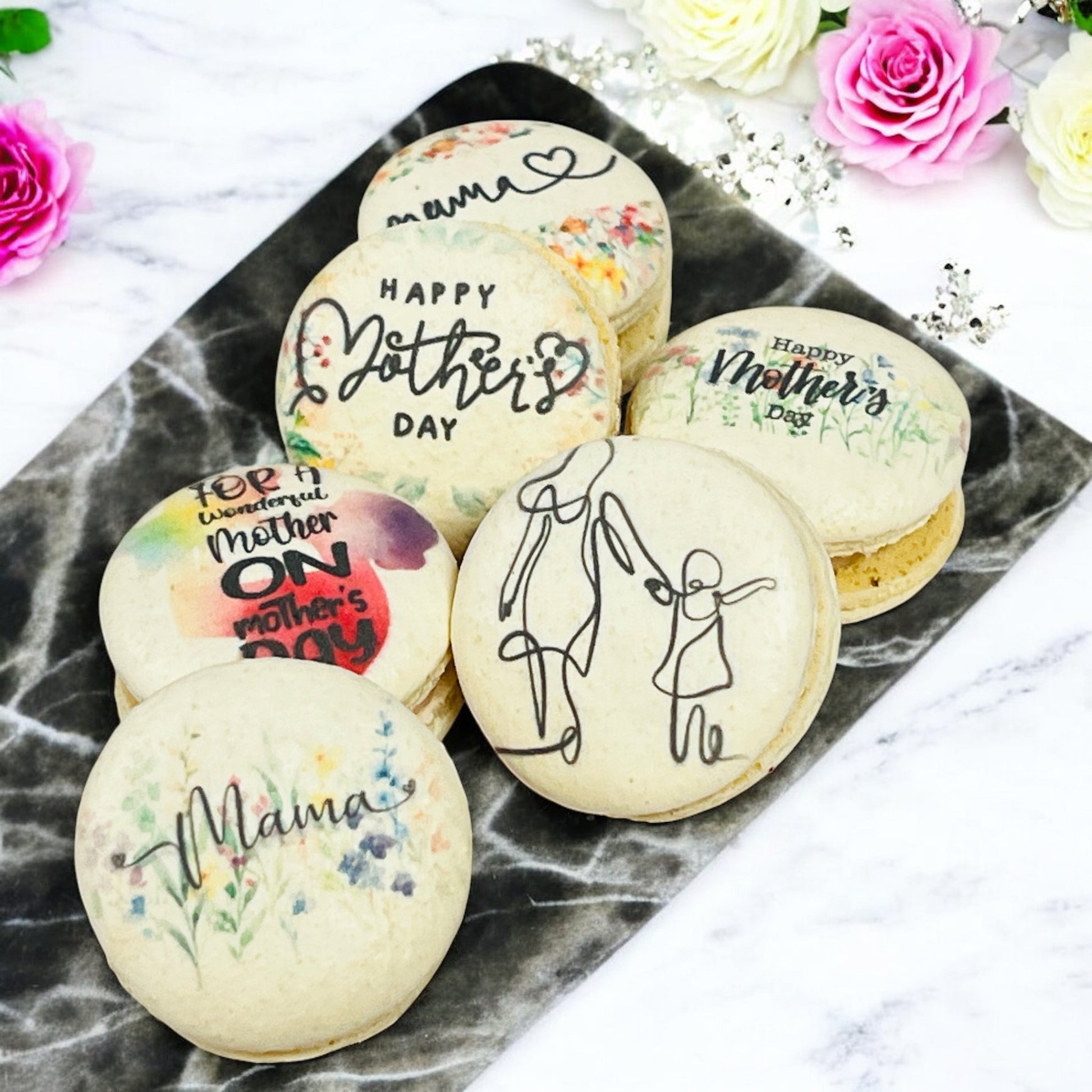 Vegan Mother's Day Macaron Gift Box | 6 & 12 Pack | a perfect gift for moms - Macaron CentraleMother's Day6 Pack