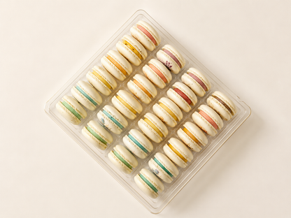 Vegan Pastel Garden French Macarons - 24 Pack