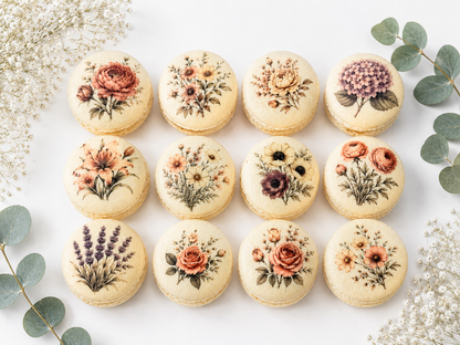 Vintage Bloom French Macaron Set