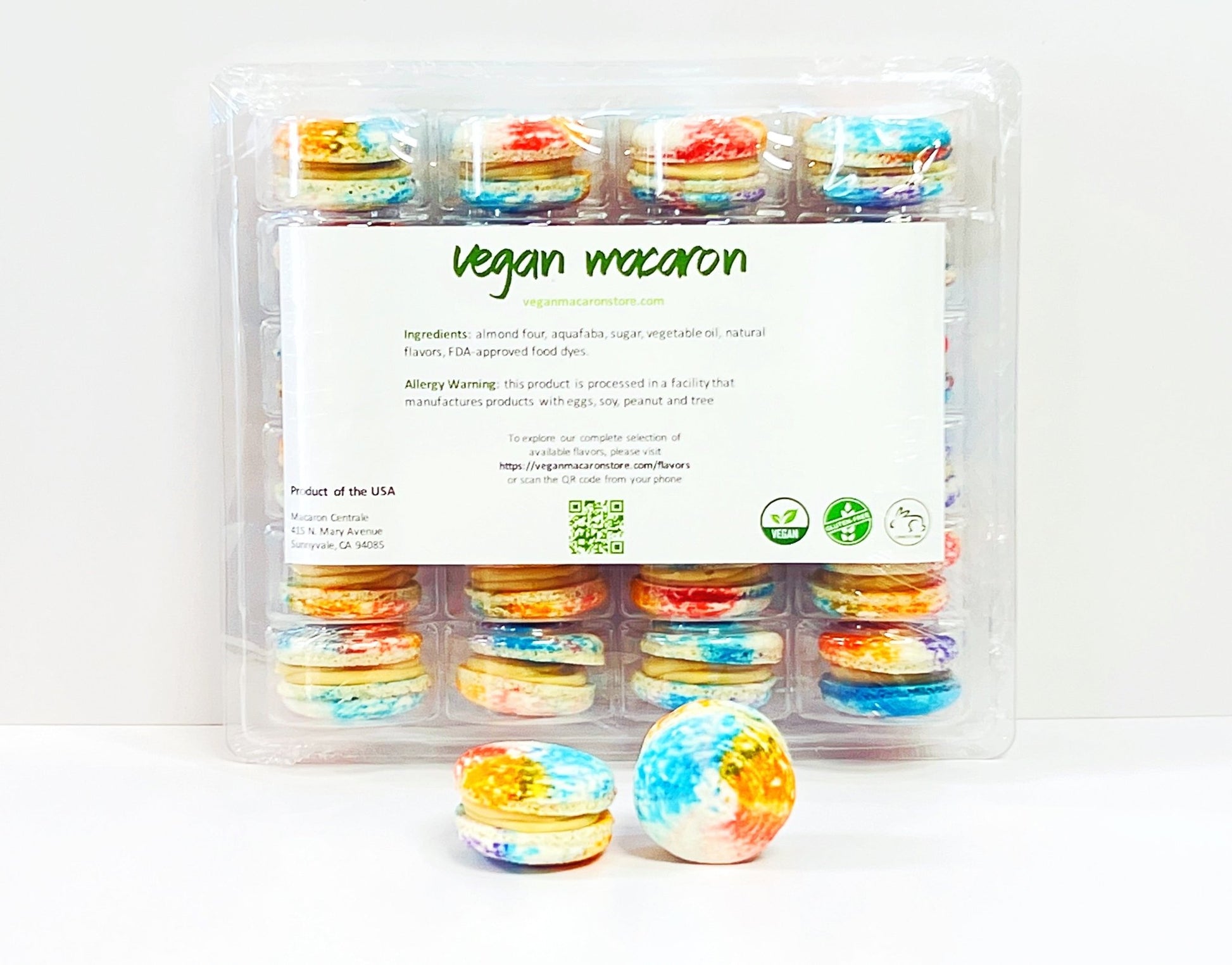 Wholesale Cashew and Raisin Vegan Macarons | Available in 24 & 48 Pack | A great addition for your bakery establishment or your next party - Macaron Centrale24 Pack
