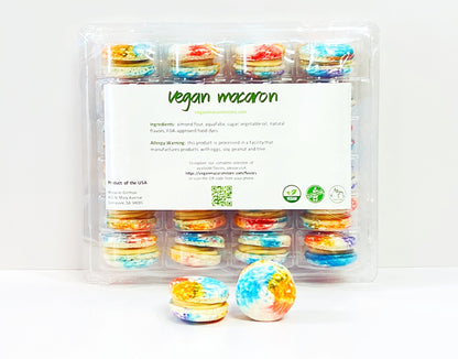 Wholesale Cashew and Raisin Vegan Macarons | Available in 24 & 48 Pack | A great addition for your bakery establishment or your next party - Macaron Centrale24 Pack