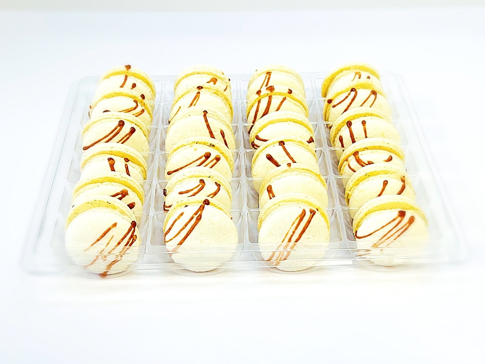 Wholesale Choco Peanut Vegan Macarons | Available in 24 & 48 Pack | A great addition for your bakery establishment or your next party - Macaron Centrale24 Pack
