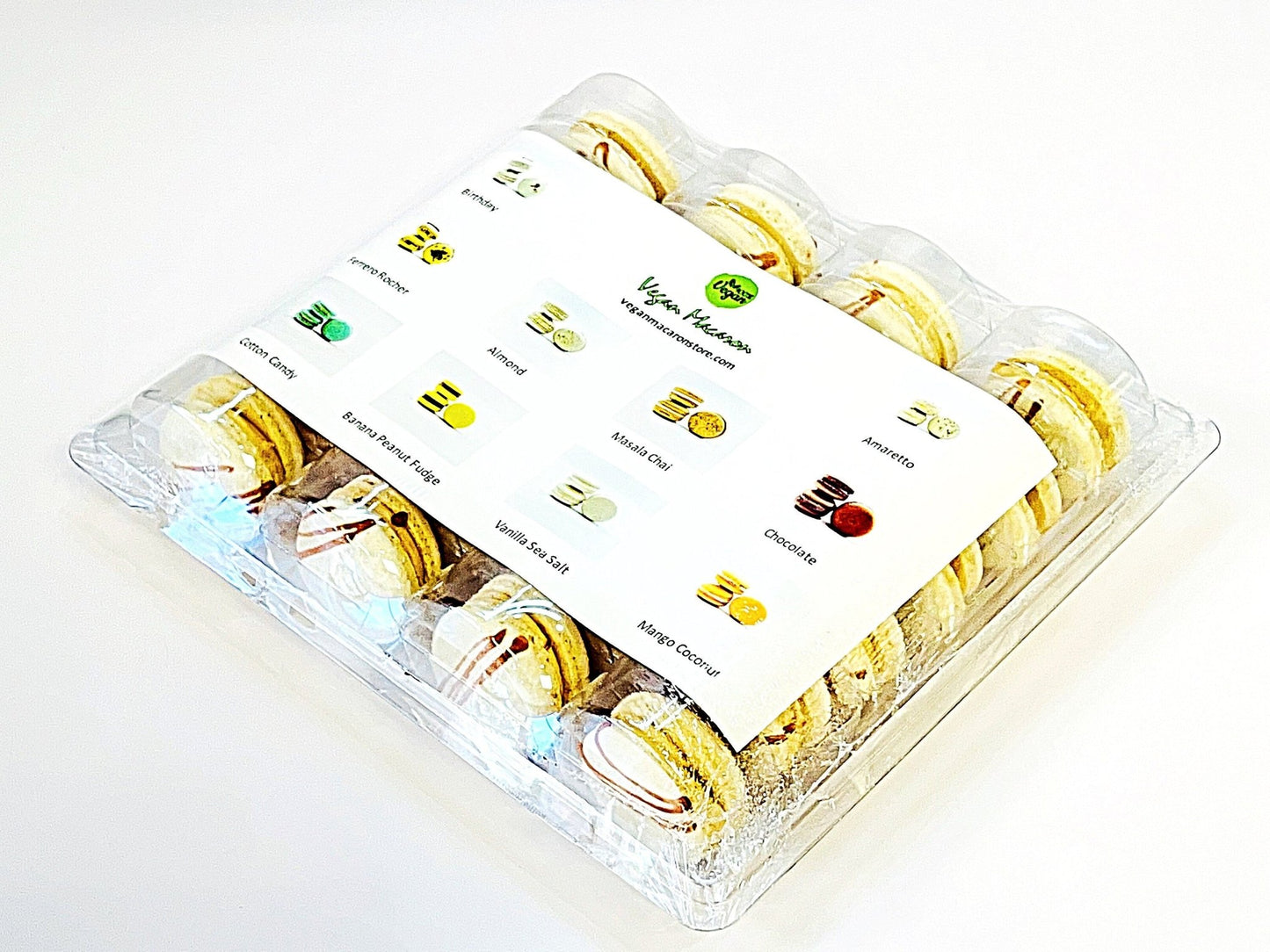 Wholesale Choco Peanut Vegan Macarons | Available in 24 & 48 Pack | A great addition for your bakery establishment or your next party - Macaron Centrale24 Pack