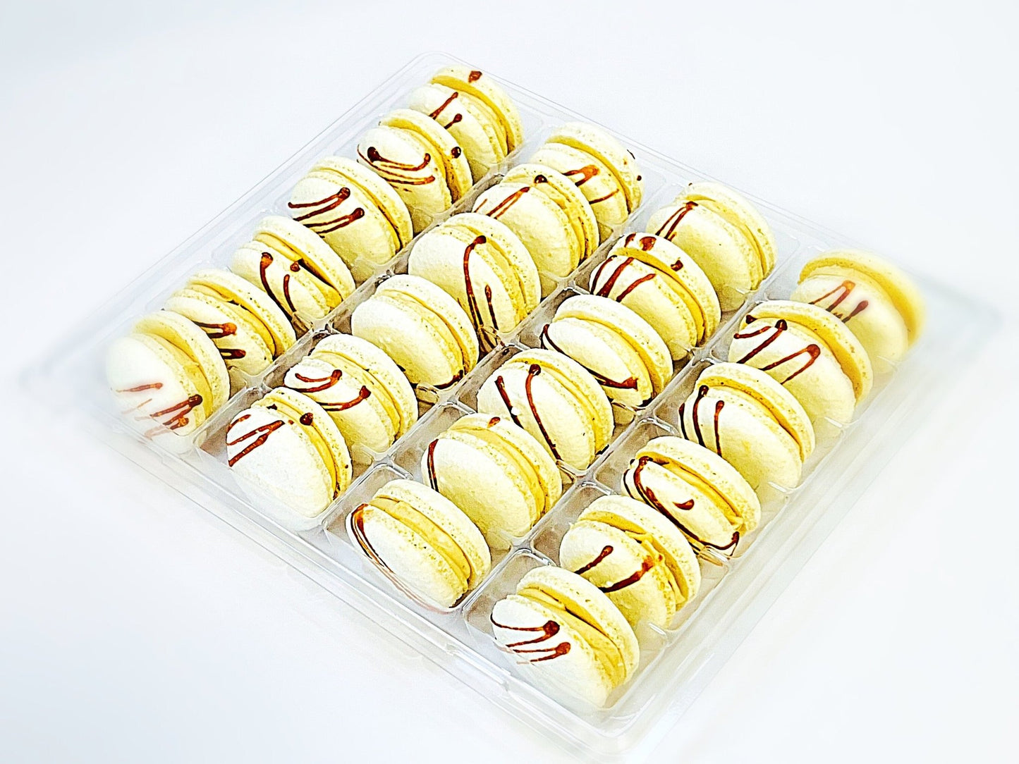 Wholesale Choco Peanut Vegan Macarons | Available in 24 & 48 Pack | A great addition for your bakery establishment or your next party - Macaron Centrale24 Pack