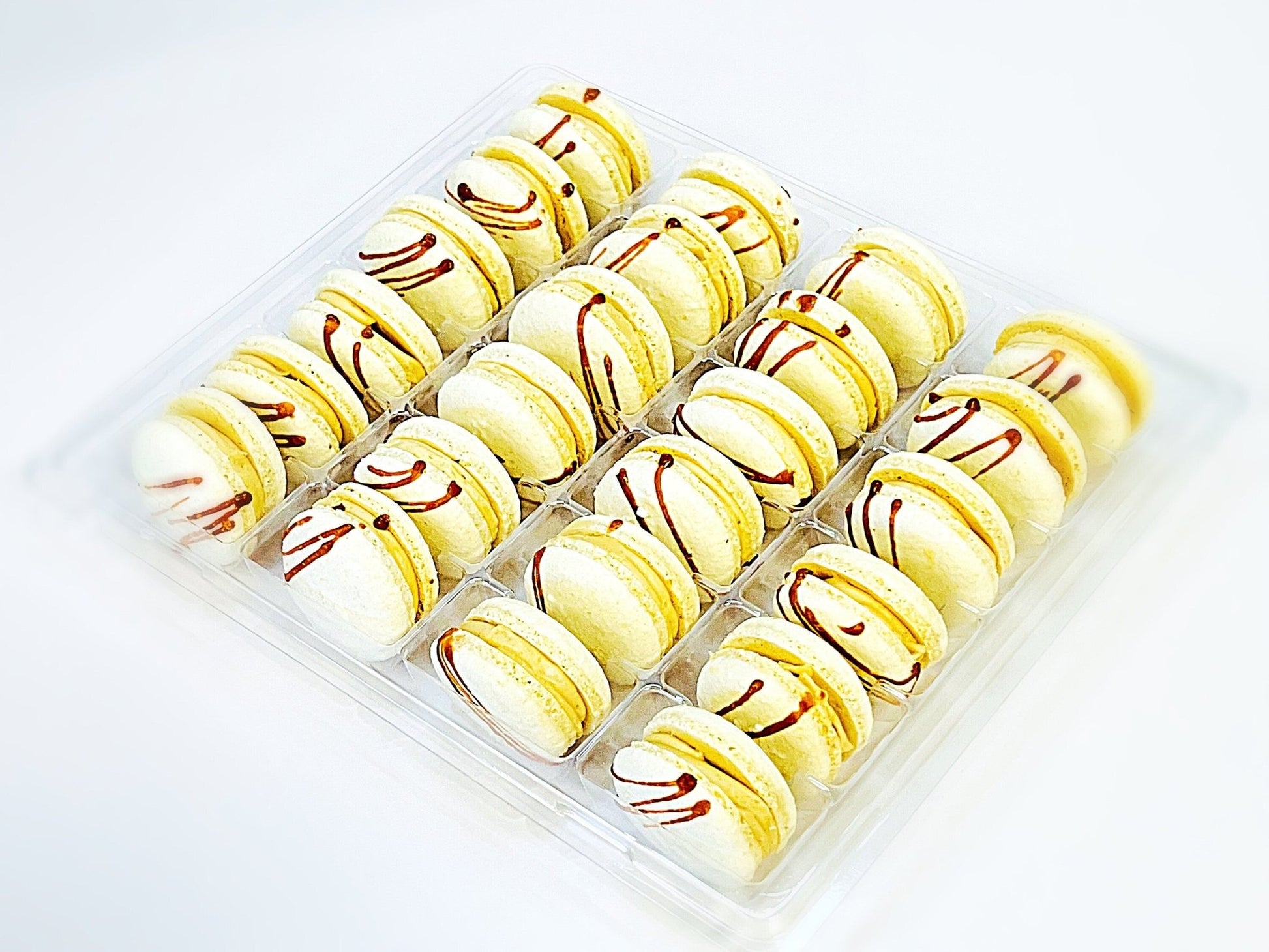Wholesale Choco Peanut Vegan Macarons | Available in 24 & 48 Pack | A great addition for your bakery establishment or your next party - Macaron Centrale24 Pack