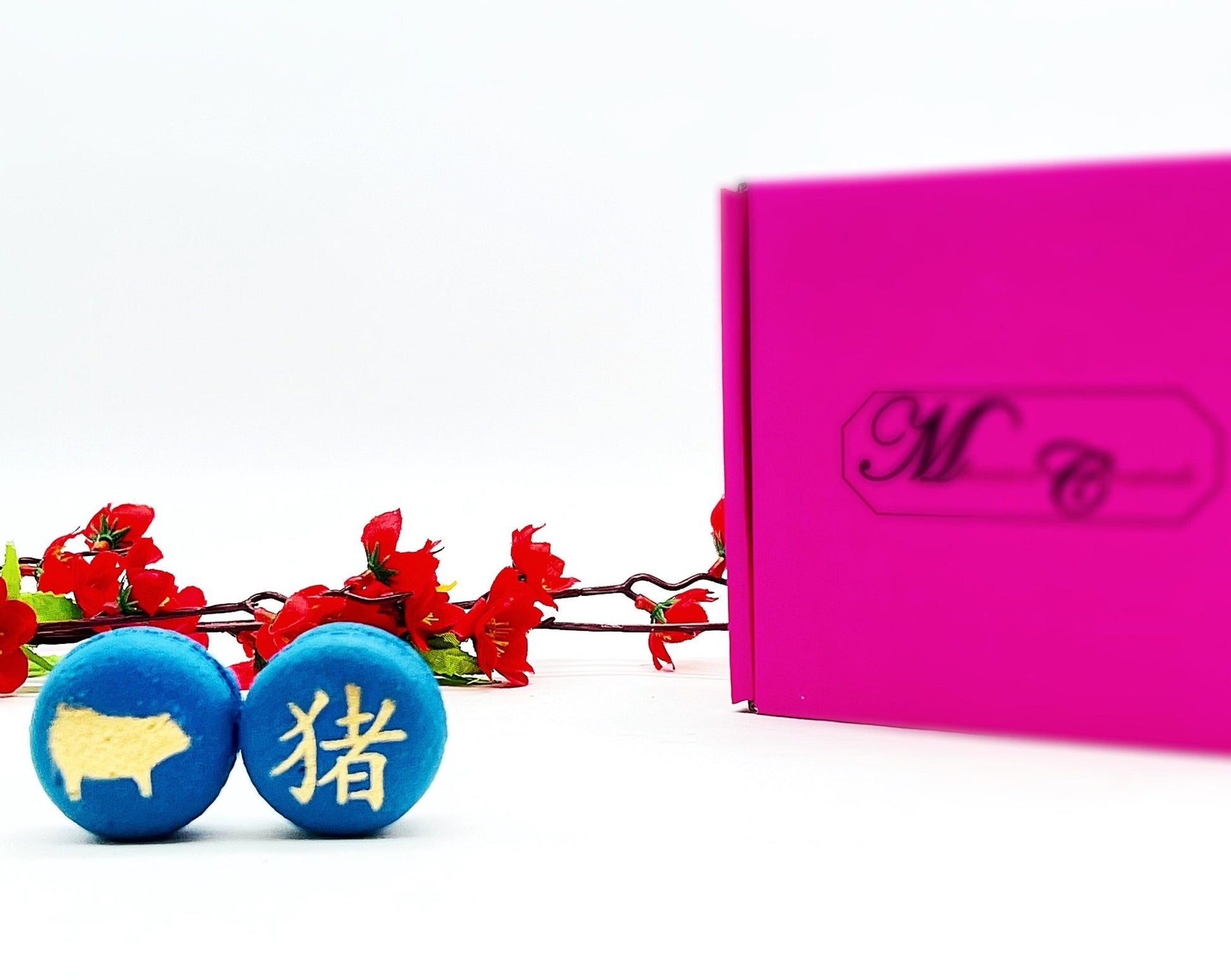 Year of The Pig | Assorted French Macaron decorated with Gold Dust - Macaron CentraleVariety6 Pack