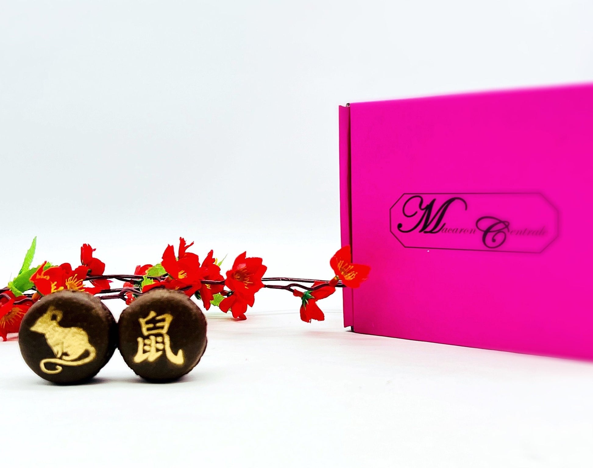 Year of The Rat | Assorted French Macaron decorated with Gold Dust - Macaron CentraleVariety6 Pack