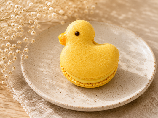 Garden Friends Ducklings French Macarons – Yellow Duck Edition.