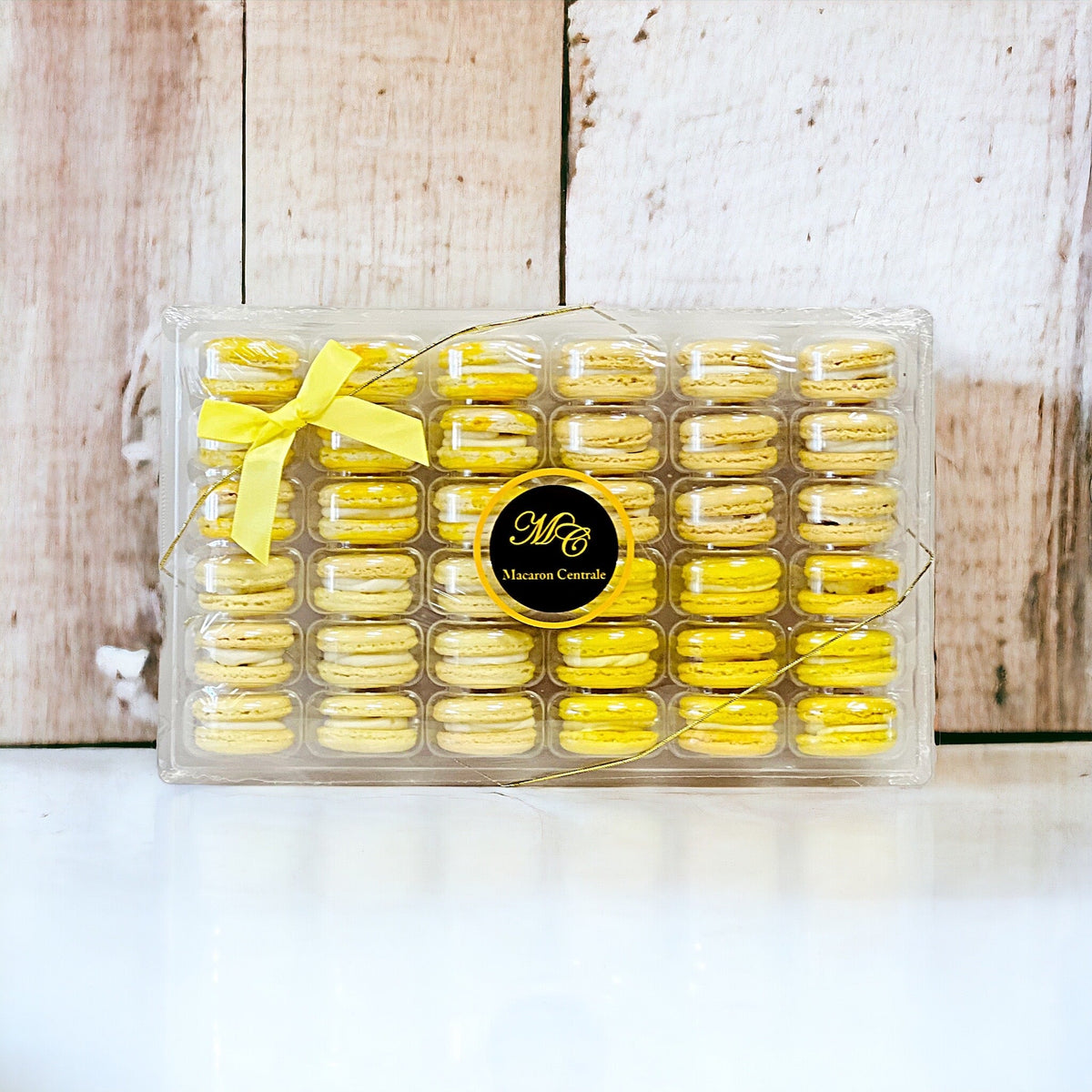 Yellow Vibe: A Flavorful Quartet of French Macarons in One Set 