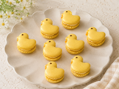 Garden Friends Ducklings French Macarons – Yellow Duck Edition.
