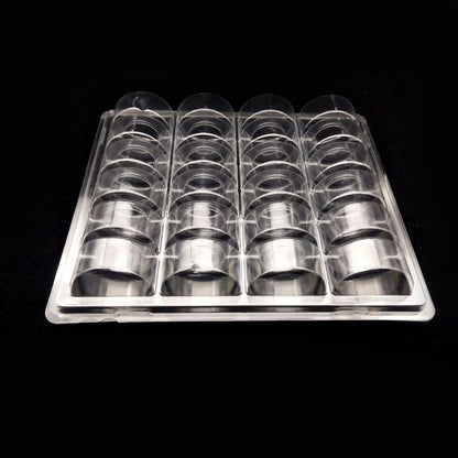24 Cavities Macaron Clamshell PET Perfect for Macaron Ice Cream or Ice Cream Sandwich - Macaron CentraleSample