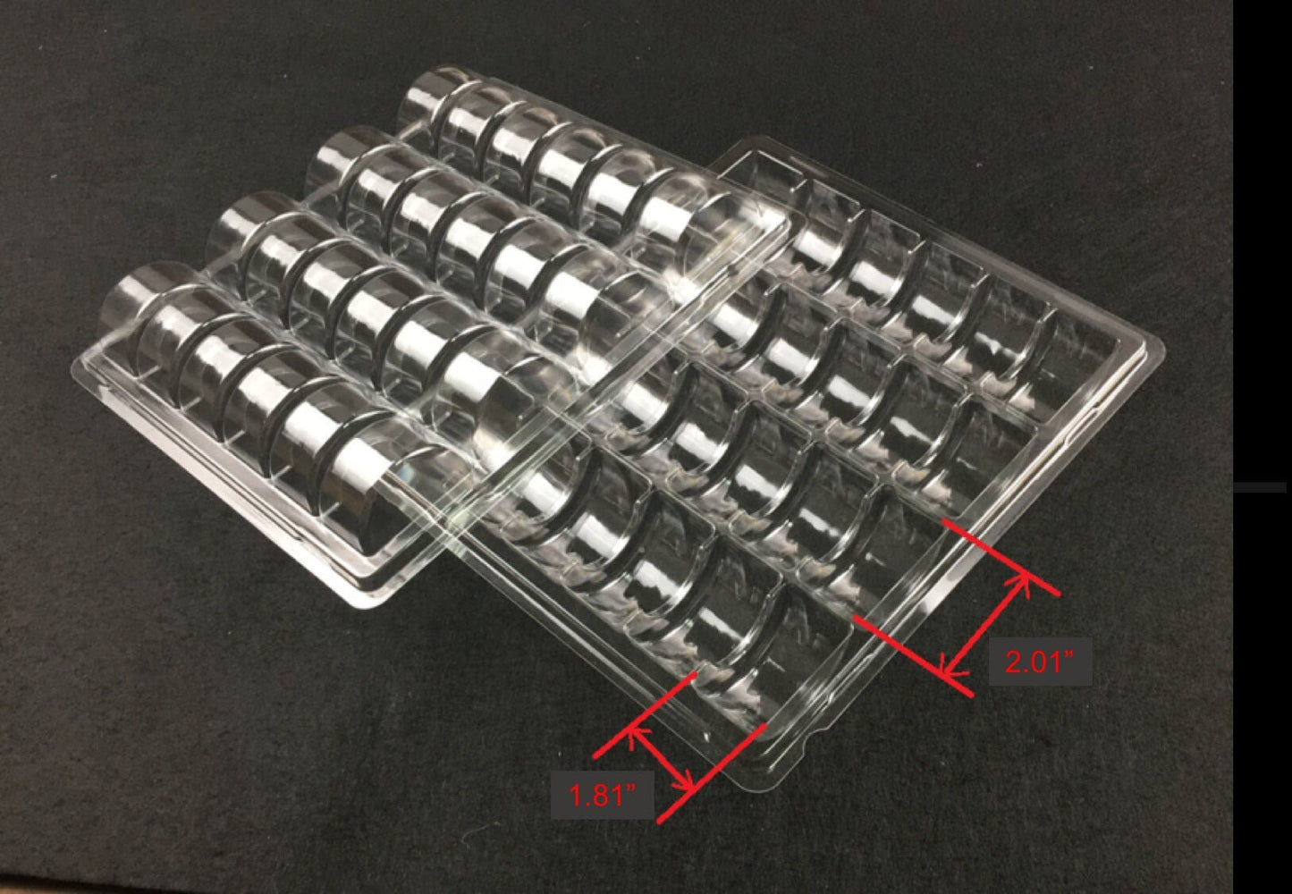 24 Cavities Macaron Clamshell PET Perfect for Macaron Ice Cream or Ice Cream Sandwich - Macaron CentraleSample