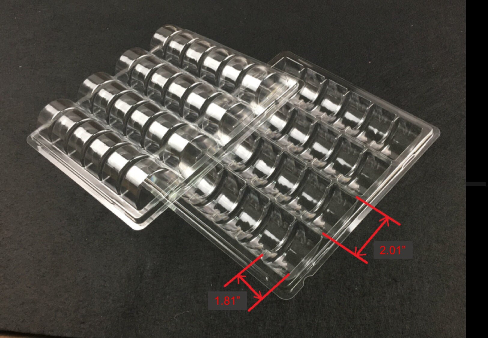 24 Cavities Macaron Clamshell PET Perfect for Macaron Ice Cream or Ice Cream Sandwich - Macaron CentraleSample
