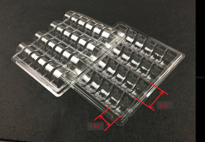 24 Cavities Macaron Clamshell PET Perfect for Macaron Ice Cream or Ice Cream Sandwich - Macaron CentraleSample