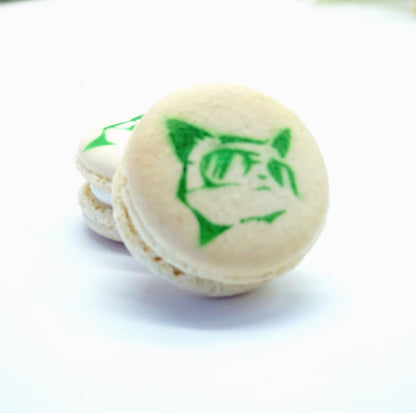 Novelty Macarons | Edible Spray Paint (Cat in Sun Glasses)…